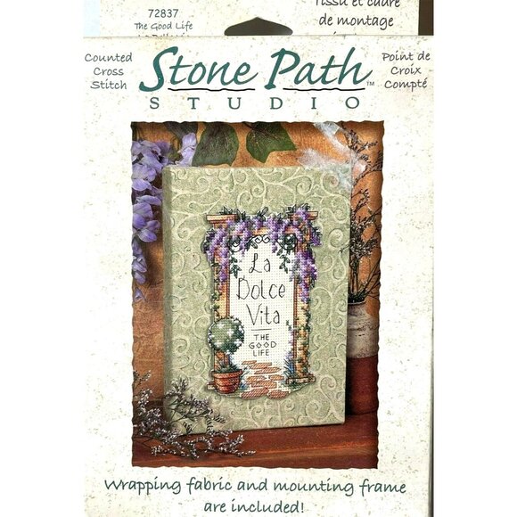 Cross Stitch Kit Dimensions Stone Path Studio La Dolce Vita Good Life Counted - Picture 2 of 8
